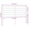 vidaXL Ersatz-Kopfteil Metall Schwarz 160 cm