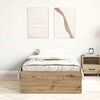 vidaXL Bettgestell ohne Matratze Artisan-Eiche 90x200cm Holzwerkstoff