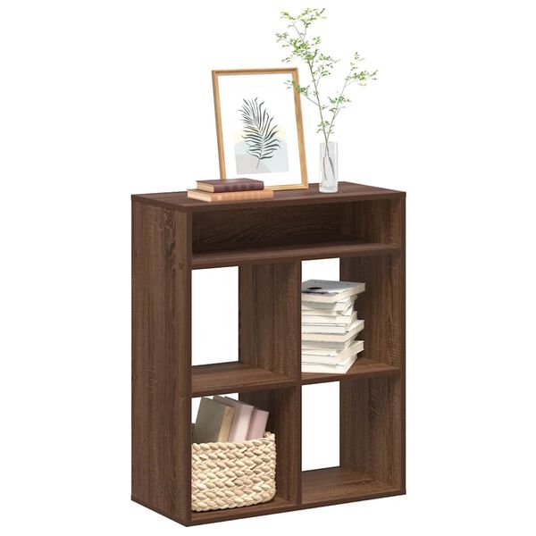 vidaXL B&uuml;cherregal Braun Eichen-Optik 66x31x80 cm Holzwerkstoff