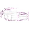 vidaXL Bett mit Stauraum und LED Schwarz 200 x 200 cm Kunstleder