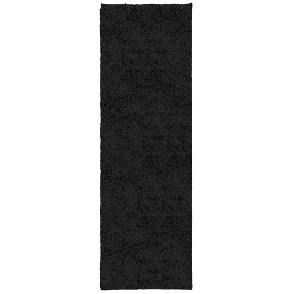 vidaXL Shaggy-Teppich PAMPLONA Hochflor Modern Schwarz 80x250 cm