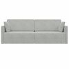 vidaXL Boden-Sofa-Bett 200cm Hellgrau Samt