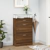 vidaXL Schuhschrank Braun Eichen-Optik 63x24x104 cm Holzwerkstoff