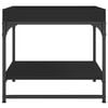 vidaXL Couchtisch Schwarz 49,5x49,5x45 cm Holzwerkstoff