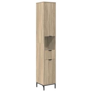 vidaXL Badezimmerschrank Sonoma-Eiche 31,5 x 33 x 190 cm