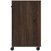 vidaXL Druckerst&auml;nder mit Rollen Braun Eichen-Optik 60x40x68,5 cm