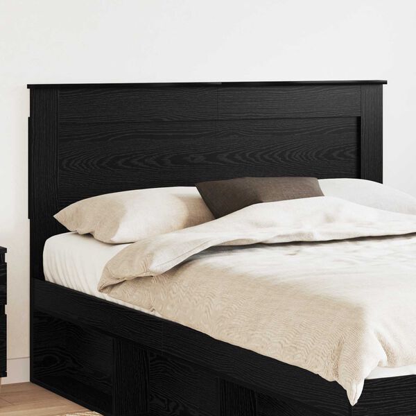 vidaXL Kopfteil mit Kopfteil Schwarz Eichen-Optik 140 cm Holzwerkstoff