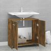 vidaXL Badschrank R&auml;uchereiche 60x33x60 cm Holzwerkstoff