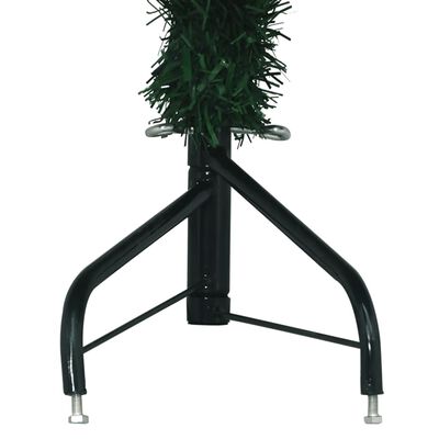 vidaXL Künstlicher Eck-Weihnachtsbaum Grün 180 cm PVC