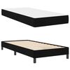 vidaXL Boxspringbett mit Matratze Schwarz 90 x 200 cm Stoff