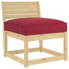 vidaXL Kissen Weinrot 70 x 70 x 12 cm Oxford-Stoff