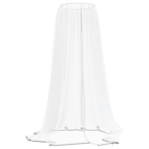 vidaXL Moskitonetz f&uuml;r Sonnenschirm 220 Mesh Wei&szlig; &Phi;330x250 cm