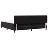 vidaXL LED Boxspringbett mit Matratze Schwarz 200 x 200 cm Samt