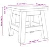 vidaXL Hocker Natur 26 x 26 x 26 cm Mahagoni Holz