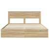 vidaXL Bettrahmen Sonoma-Eiche 180 x 200 cm Ingenieurs Holz