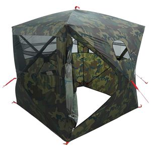vidaXL Huntingzelt Tarnung 143 x 143 x 165 cm Polyester und Stahl