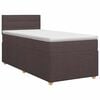 vidaXL Boxspringbett mit Matratze Dunkelbraun 90 x 200 cm Stoff