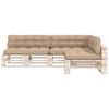 vidaXL Palettensofa-Auflagen 7 Stk. Beige