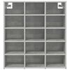 vidaXL Schuhschrank Betongrau 77,5 x 30 x 83,5 cm Holzwerkstoff