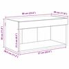vidaXL TV-Schrankset mit LED Wandmontiert Artisan-Eiche Holzwerkstoff