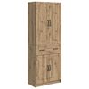 vidaXL Schrankset 2 stk. Artisan-Eiche Holzwerkstoff