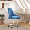vidaXL B&uuml;rostuhl Drehbar Blau Stoff
