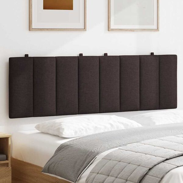 vidaXL Kopfteil-Kissen "Hanko" Dunkelbraun 160 cm Stoff