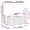vidaXL 9-tlg. Garten-Sofagarnitur mit Kissen Braun Poly Rattan