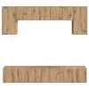 vidaXL TV-Schrankset Wandmontiert 5 pcs Wei&szlig; Holzwerkstoff