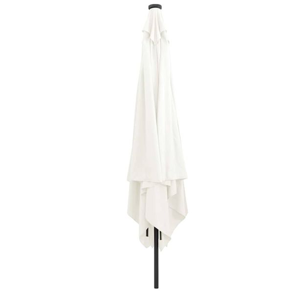 vidaXL Garten-Sonnenschirm Sand 295 x 295 x 245 cm Polyester und Stahl