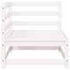 vidaXL 3-tlg. Garten-Lounge-Set Wei&szlig; Kiefer Massivholz