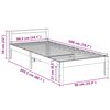 vidaXL Massivholzbett ohne Matratze 90x200 Kiefernholz