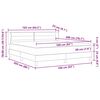 vidaXL Boxspringbett mit Matratze Hellgrau 160 x 200 cm Stoff