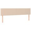vidaXL LED Kopfteil Cappuccino-Braun 180x5x78/88 cm Kunstleder
