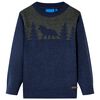 Kinderpullover Gestrickt Marineblau 104