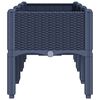 vidaXL Pflanzkasten mit Beinen Blaugrau 120x40x42 cm PP