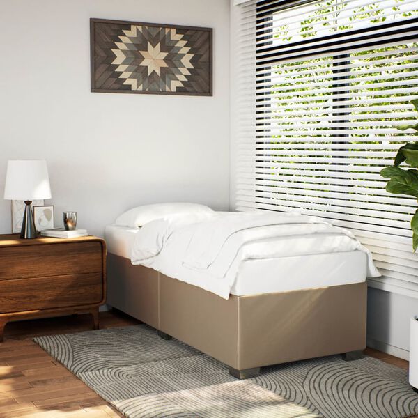 vidaXL Bettgestell Cappuccino-Braun 80x200 cm Kunstleder