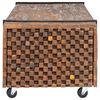 vidaXL Couchtisch 110x45x38 cm Teak Massivholz