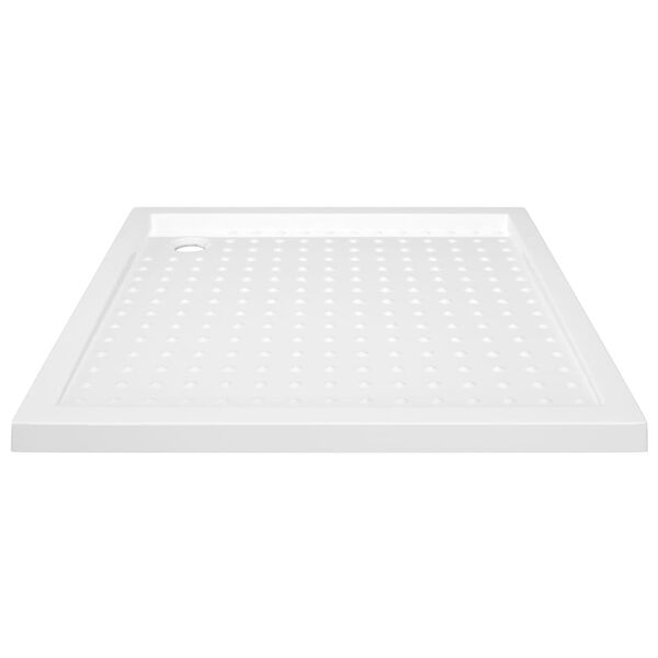 vidaXL Duschwanne Anti-Rutsch Wei&szlig; 90x90x4 cm ABS