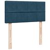 vidaXL Ottoman-Bett mit Matratze Dunkelblau 100x200 cm Samt