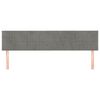 vidaXL Kopfteile Hellgrau 180x5x78/88 cm Samt