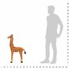 vidaXL Pl&uuml;schtier Giraffe Stehend Pl&uuml;sch Braun und Gelb XXL
