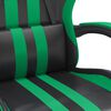 vidaXL Gaming-Stuhl Schwarz und Gr&uuml;n Kunstleder