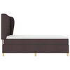 vidaXL Boxspringbett mit Matratze Dunkelgrau 90x190 cm Dunkelbraun