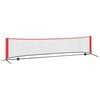 vidaXL Tennisnetz Schwarz und Rot 396 x 92 x 87 cm Polyester