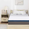 vidaXL Matratzenauflage Wei&szlig; 90 x 190 cm Jacquard Stoff