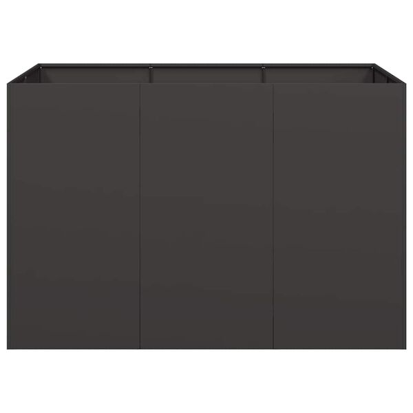 vidaXL Pflanzk&uuml;bel Schwarz 120x80x80 cm Stahl
