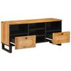 vidaXL TV-Schr&auml;nk mit Regal Braun 100 x 33 x 46 cm Massivholz Mango