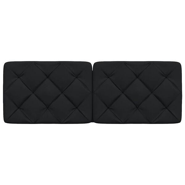 vidaXL Kopfteil-Kissen Schwarz 140 cm Stoff