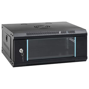 vidaXL 4U Wand-Netzwerkschrank 19" IP20 53x40x21 cm